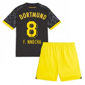 Borussia Dortmund Felix Nmecha #8 Udebanesæt Børn 2023-24 Kort ærmer (+ korte bukser)